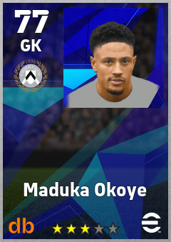 Maduka Okoye — GK, OVR 77, MAX 77