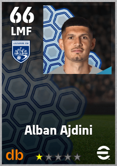 Alban Ajdini — LMF, OVR 66, MAX 66