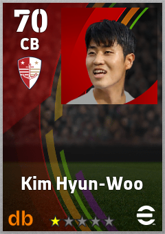 Kim Hyun-Woo — CB, OVR 70, MAX 70