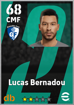 Lucas Bernadou — CMF, OVR 68, MAX 68