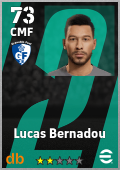 Lucas Bernadou — CMF, OVR 73, MAX 73