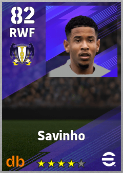 Savinho eFootball player card