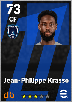 Jean-Philippe Krasso — CF, OVR 73, MAX 73