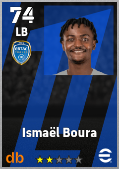 Ismaël Boura — LB, OVR 74, MAX 74