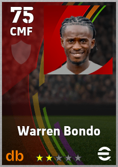 Warren Bondo eFootball player card