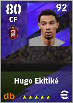 Hugo Ekitiké eFootball player card