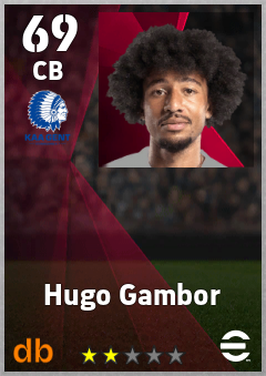 Hugo Gambor — CB, OVR 69, MAX 69