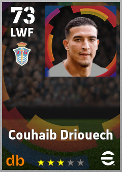 Couhaib Driouech eFootball player card