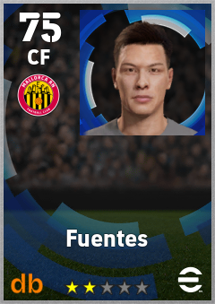 Fuentes — CF, OVR 75, MAX 75