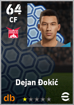 Dejan Đokić — CF, OVR 64, MAX 64