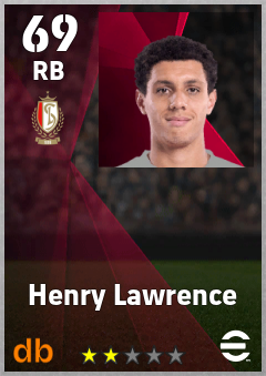 Henry Lawrence — RB, OVR 69, MAX 69