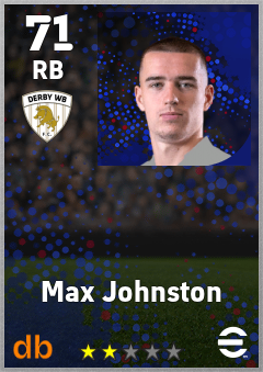 Max Johnston — RB, OVR 71, MAX 71