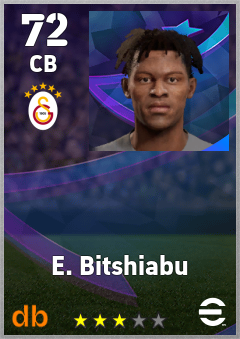 E. Bitshiabu — CB, OVR 72, MAX 72