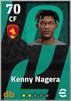 Kenny Nagera — CF, OVR 70, MAX 70