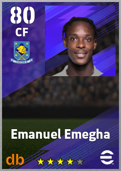Emanuel Emegha — CF, OVR 80, MAX 80