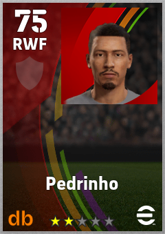 Pedrinho — RWF, OVR 75, MAX 75