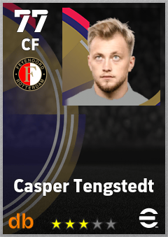 Casper Tengstedt — CF, OVR 77, MAX 77