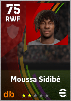 Moussa Sidibé — RWF, OVR 75, MAX 75
