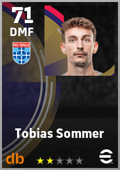 Tobias Sommer — DMF, OVR 71, MAX 71