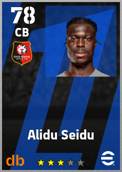 Alidu Seidu — CB, OVR 78, MAX 78