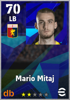 Mario Mitaj — LB, OVR 70, MAX 70