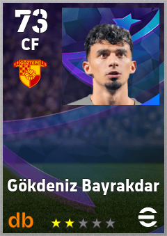 Gökdeniz Bayrakdar — CF, OVR 73, MAX 73