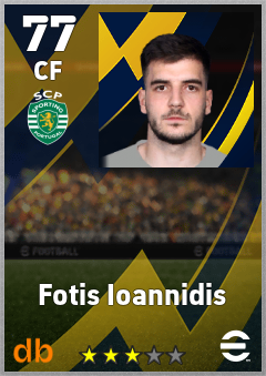 Fotis Ioannidis — CF, OVR 77, MAX 77