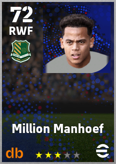 Million Manhoef — RWF, OVR 72, MAX 72