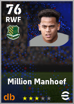 Million Manhoef — RWF, OVR 76, MAX 76