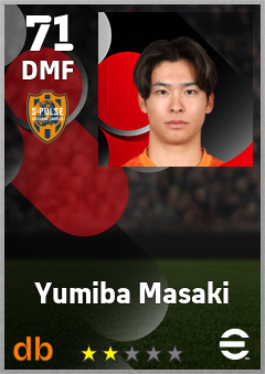 Yumiba Masaki — DMF, OVR 71, MAX 71