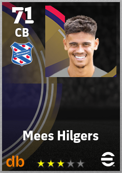 Mees Hilgers eFootball player card