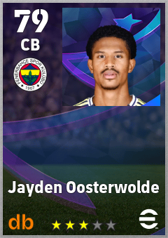 Jayden Oosterwolde eFootball player card