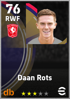Daan Rots — RWF, OVR 76, MAX 76