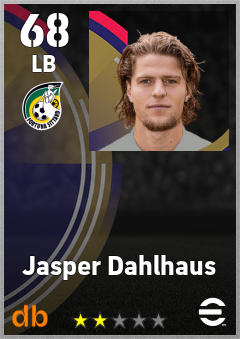 Jasper Dahlhaus — LB, OVR 68, MAX 68