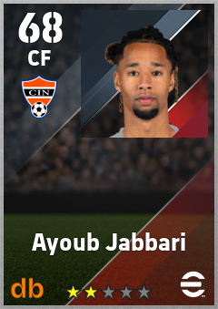Ayoub Jabbari eFootball player card