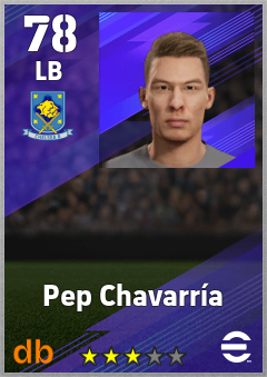 Pep Chavarría — LB, OVR 78, MAX 78