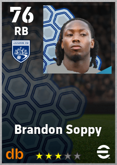 Brandon Soppy — RB, OVR 76, MAX 76