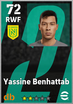 Yassine Benhattab — RWF, OVR 72, MAX 72