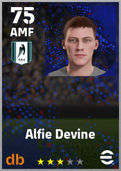 Alfie Devine — AMF, OVR 75, MAX 75
