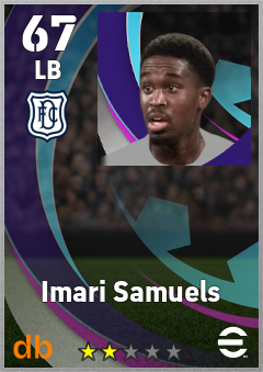 Imari Samuels — LB, OVR 67, MAX 67