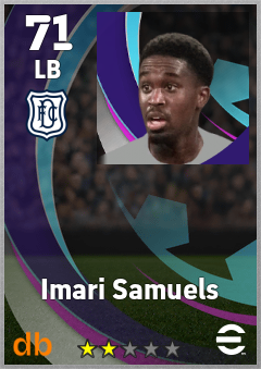 Imari Samuels — LB, OVR 71, MAX 71