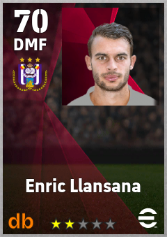 Enric Llansana — DMF, OVR 70, MAX 70