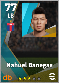 Nahuel Banegas — LB, OVR 77, MAX 77