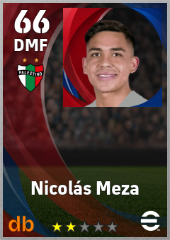 Nicolás Meza — DMF, OVR 66, MAX 66