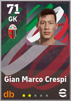 Gian Marco Crespi — GK, OVR 71, MAX 71