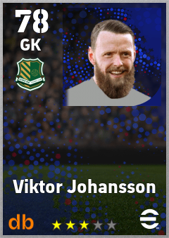Viktor Johansson — GK, OVR 78, MAX 78