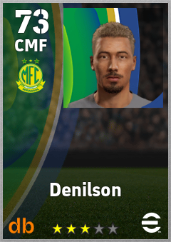 Denilson — CMF, OVR 73, MAX 73