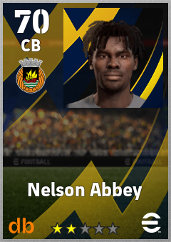 Nelson Abbey — CB, OVR 70, MAX 70