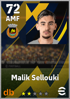 Malik Sellouki — AMF, OVR 72, MAX 72
