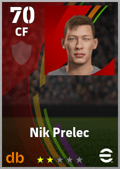 Nik Prelec eFootball player card